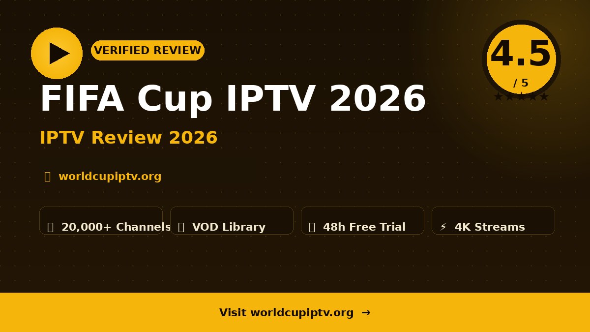 FIFA Cup IPTV 2026 Review 2026