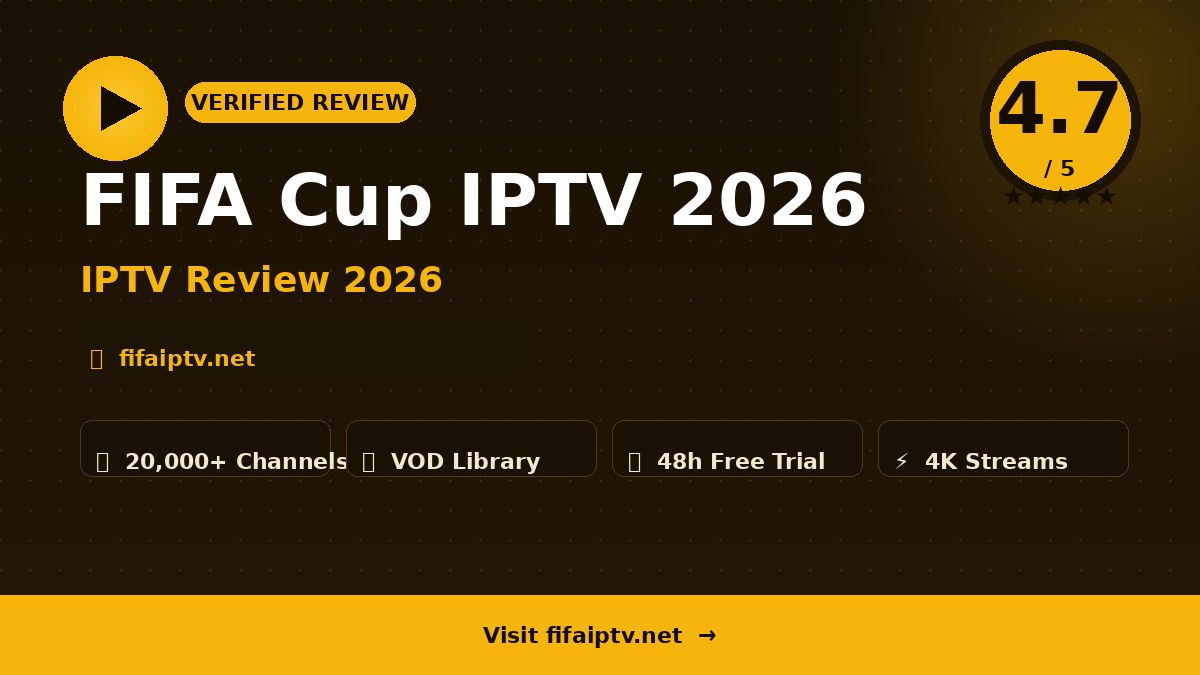 FIFA Cup IPTV 2026 Review 2026