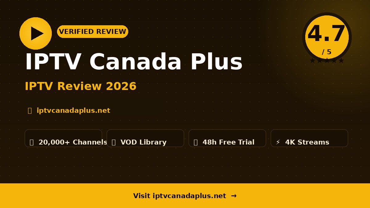 IPTV Canada Plus Review 2026