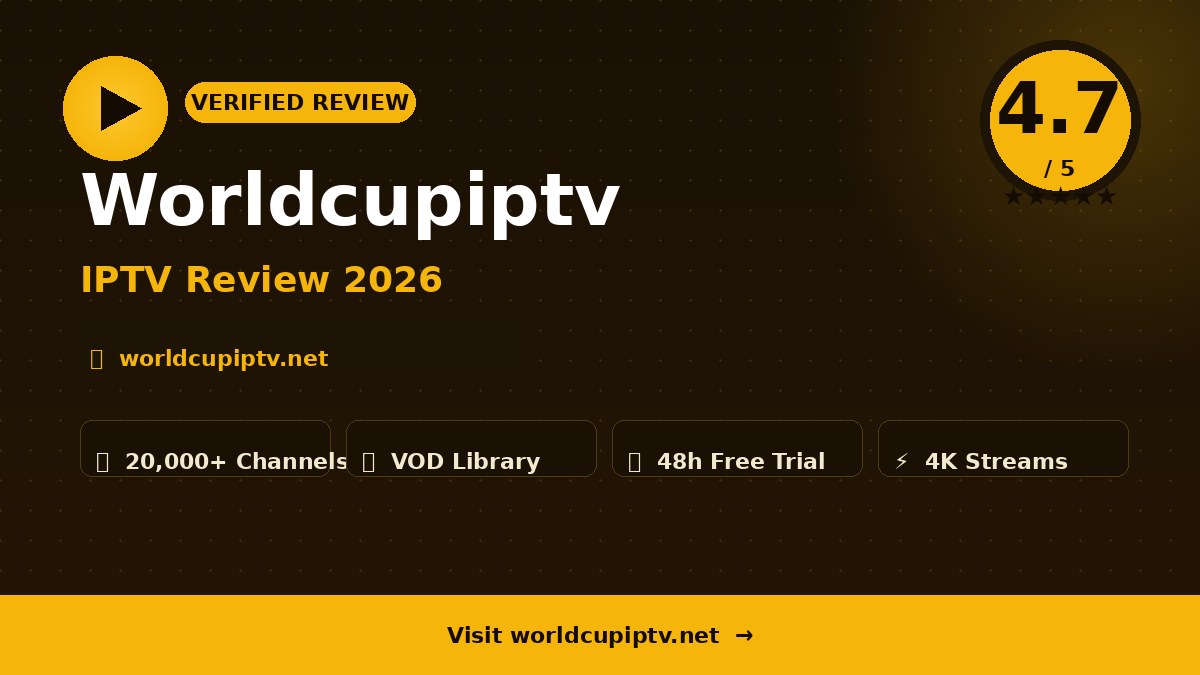 Worldcupiptv Review 2026